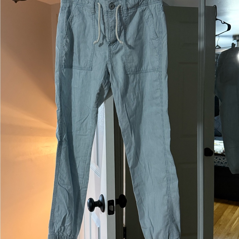 American Eagle Outfitters Light Blue Drawstring Pants